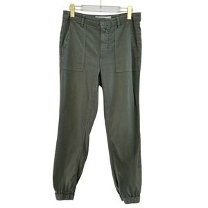 Frank & Eileen Jameson Jogger Pants Womens Size 6 Green Utility Cargo Casual